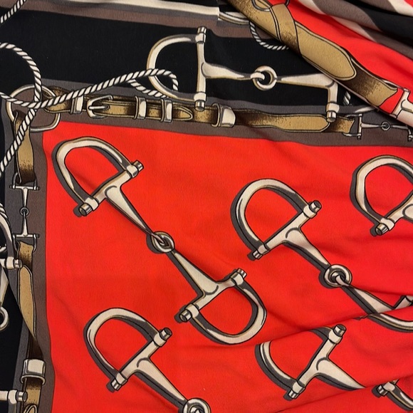 Equestrian print wrap dress - Picture 4 of 7